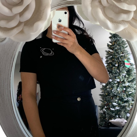 Black Zaful Crop Top - Picture 2 of 5